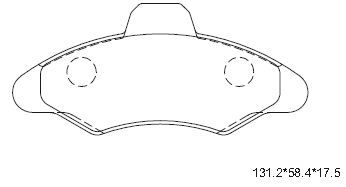 ASIMCO stabdžių trinkelių rinkinys, diskinis stabdys KD6762