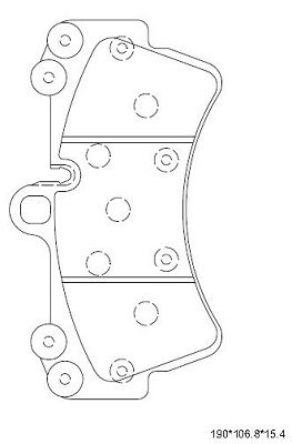 ASIMCO Комплект тормозных колодок, дисковый тормоз KD7570