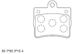 ASIMCO Комплект тормозных колодок, дисковый тормоз KD7573