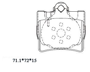 ASIMCO Комплект тормозных колодок, дисковый тормоз KD7739