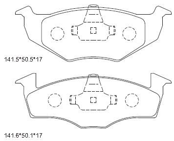 ASIMCO Комплект тормозных колодок, дисковый тормоз KD7753