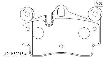 ASIMCO Комплект тормозных колодок, дисковый тормоз KD7794