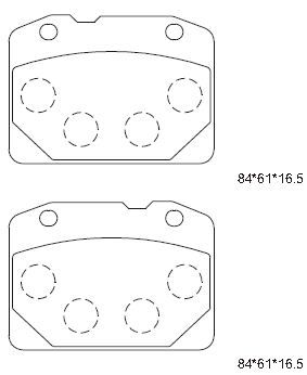 ASIMCO Комплект тормозных колодок, дисковый тормоз KD8789
