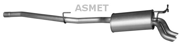 ASMET Глушитель выхлопных газов конечный 01.075