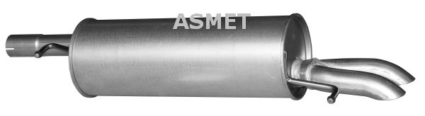 ASMET Глушитель выхлопных газов конечный 04.076