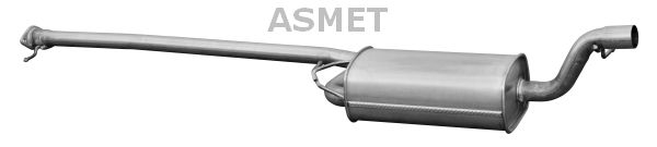 ASMET Средний глушитель выхлопных газов 07.154