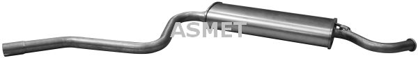ASMET Глушитель выхлопных газов конечный 16.024