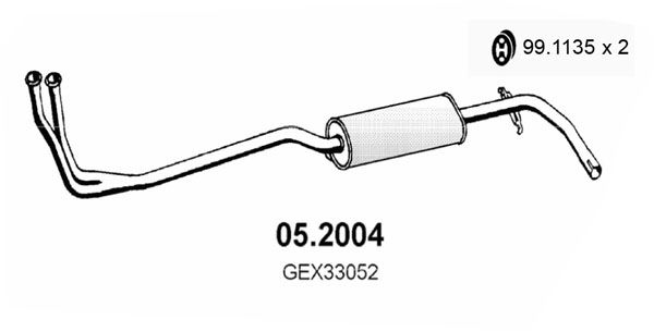 ASSO Предглушитель выхлопных газов 05.2004