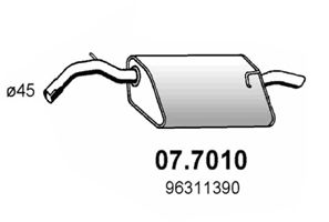 ASSO galinis duslintuvas 07.7010