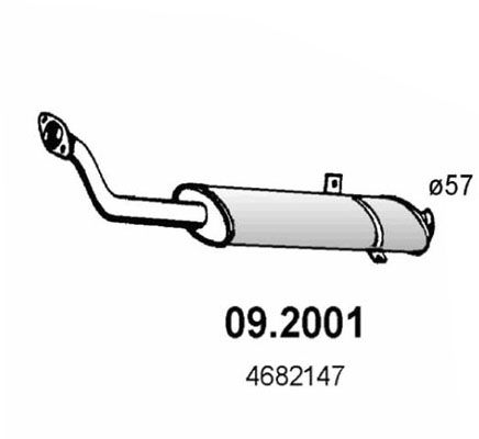 ASSO Предглушитель выхлопных газов 09.2001