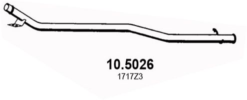 ASSO Труба выхлопного газа 10.5026