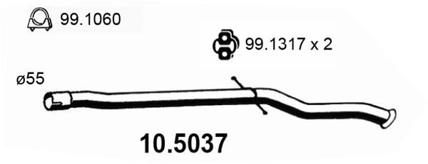 ASSO išleidimo kolektorius 10.5037