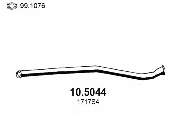 ASSO Труба выхлопного газа 10.5044