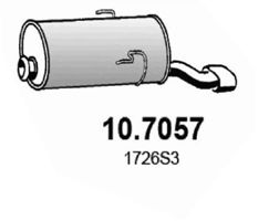 ASSO Глушитель выхлопных газов конечный 10.7057