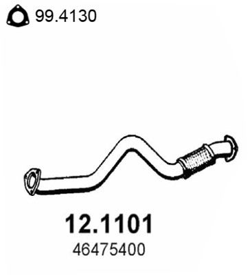 ASSO Труба выхлопного газа 12.1101