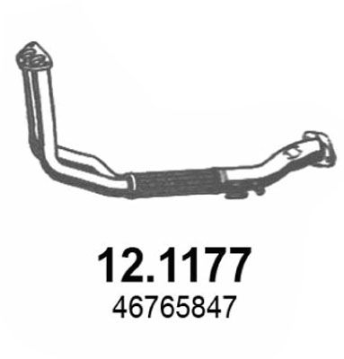 ASSO Труба выхлопного газа 12.1177