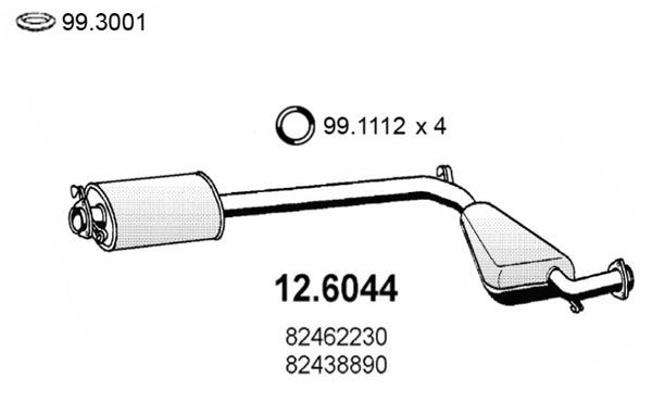 ASSO vidurinis duslintuvas 12.6044