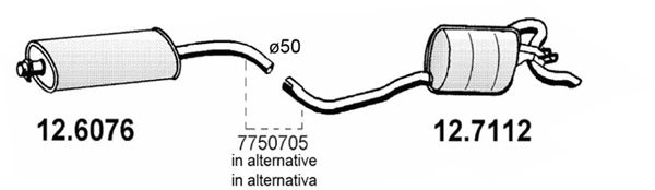 ASSO vidurinis duslintuvas 12.6076