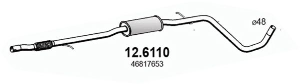 ASSO vidurinis duslintuvas 12.6110