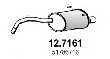 ASSO Глушитель выхлопных газов конечный 12.7161