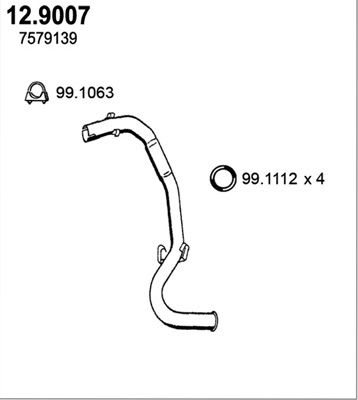 ASSO išleidimo kolektorius 12.9007