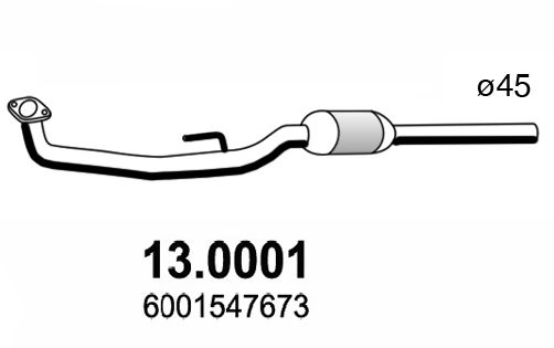 ASSO katalizatoriaus keitiklis 13.0001