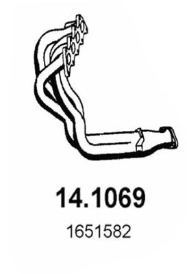 ASSO Труба выхлопного газа 14.1069