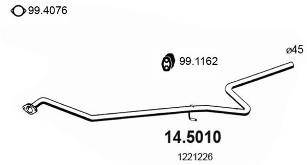 ASSO išleidimo kolektorius 14.5010