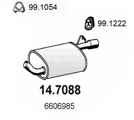 ASSO galinis duslintuvas 14.7088