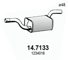 ASSO galinis duslintuvas 14.7133