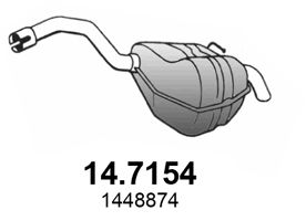 ASSO galinis duslintuvas 14.7154