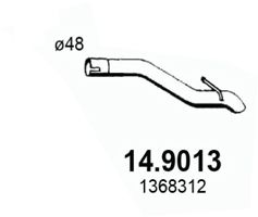 ASSO Труба выхлопного газа 14.9013