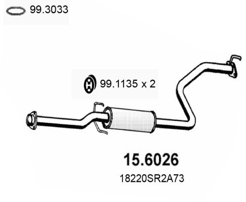 ASSO vidurinis duslintuvas 15.6026