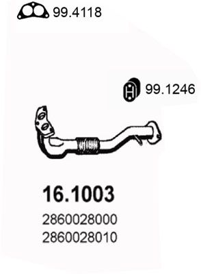 ASSO išleidimo kolektorius 16.1003