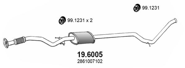 ASSO vidurinis duslintuvas 19.6005