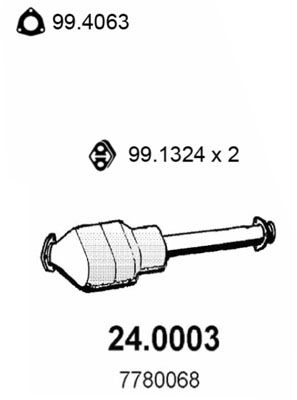 ASSO katalizatoriaus keitiklis 24.0003