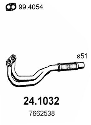 ASSO Труба выхлопного газа 24.1032