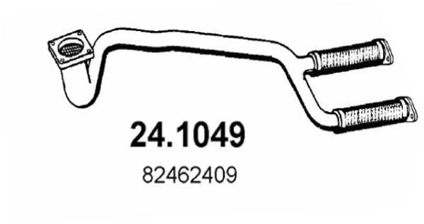 ASSO Труба выхлопного газа 24.1049