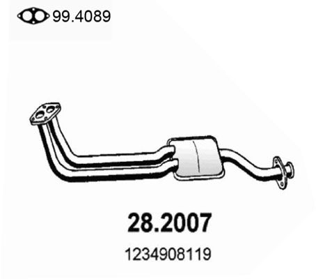 ASSO Предглушитель выхлопных газов 28.2007