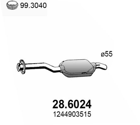 ASSO vidurinis duslintuvas 28.6024