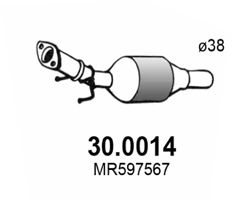 ASSO katalizatoriaus keitiklis 30.0014