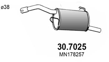 ASSO galinis duslintuvas 30.7025