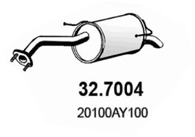 ASSO Глушитель выхлопных газов конечный 32.7004