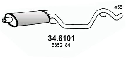 ASSO vidurinis duslintuvas 34.6101