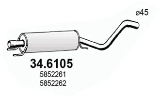 ASSO vidurinis duslintuvas 34.6105