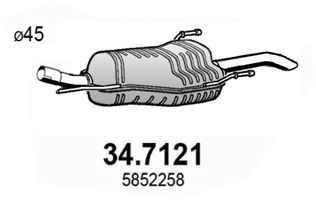 ASSO galinis duslintuvas 34.7121
