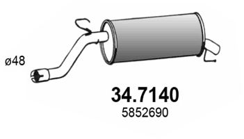 ASSO galinis duslintuvas 34.7140