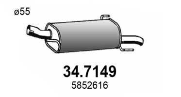 ASSO galinis duslintuvas 34.7149