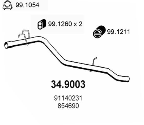 ASSO išleidimo kolektorius 34.9003