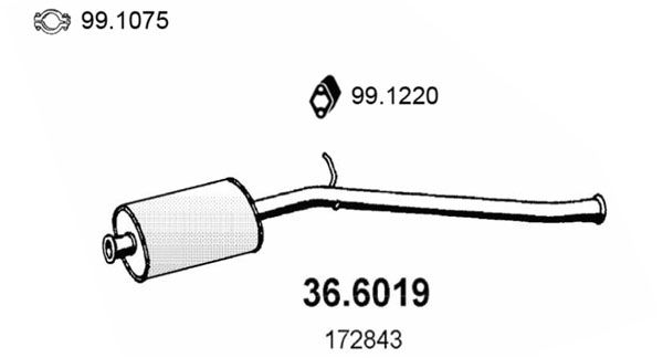 ASSO vidurinis duslintuvas 36.6019